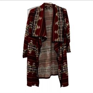 Gibiu Aztec Printed Sweater Cardigan Women’s Large